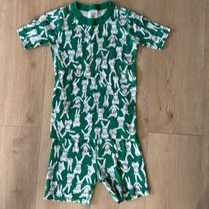 Hanna Anderson bunny pjs (shorts) size 10/140